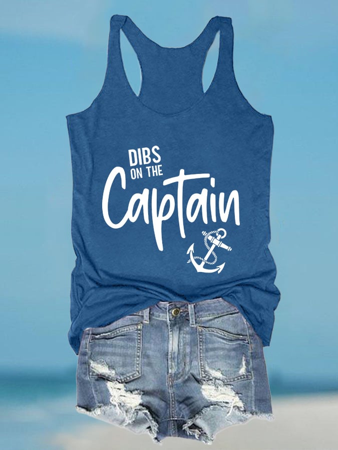 Buy 3 Get 10% OffDibs On The Captain Anchor Print Tank Top