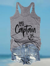 Buy 3 Get 10% OffDibs On The Captain Anchor Print Tank Top