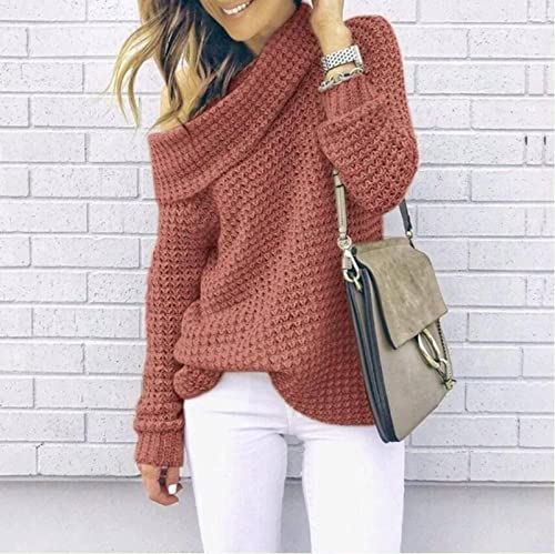 iForgirls Autumn and Winter Sweater Women's Solid Color Turtleneck Sweater