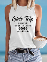 Girls Trip Cheaper Than Therapy 2023 Print Tank Top