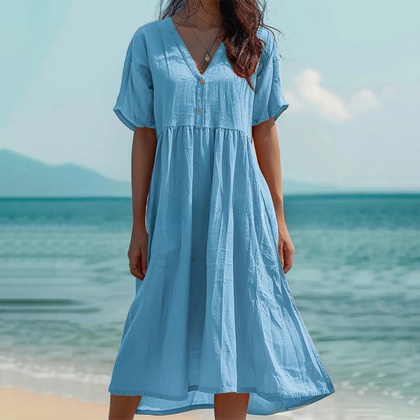 Lightweight Solid Color Dress