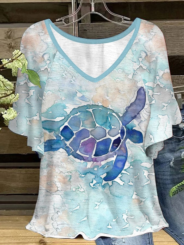 Women's Maui Sea Turtle Casual Top