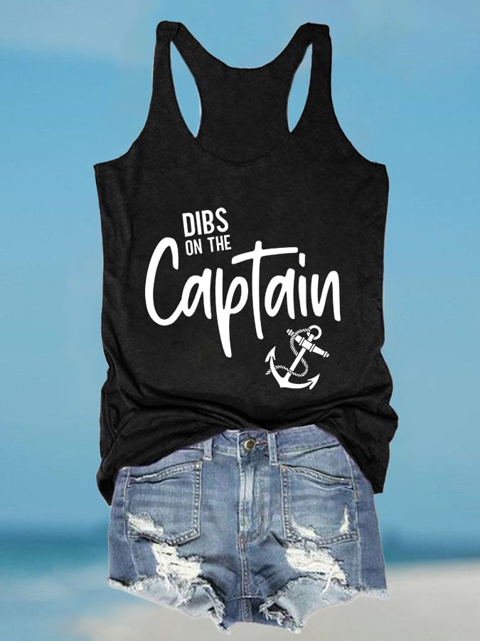 Buy 3 Get 10% OffDibs On The Captain Anchor Print Tank Top