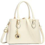 Women Satchel Bags Handle Shoulder Handbags and Purses Pockets Zipper Leather Crossbody Bags