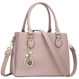 Women Satchel Bags Handle Shoulder Handbags and Purses Pockets Zipper Leather Crossbody Bags