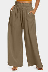 Solid color loose and comfortable casual trousers