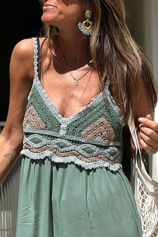 Vigo Boho Crochet Dress Holiday Dress