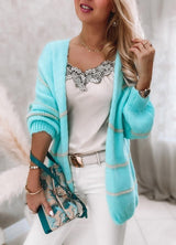 iForgirls Turquoise Slouchy Cardigan