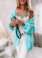 iForgirls Turquoise Slouchy Cardigan